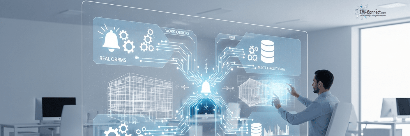 CAFM-BMS-Integration für Aufträge, Alarme und Stammdaten im Industriebetrieb