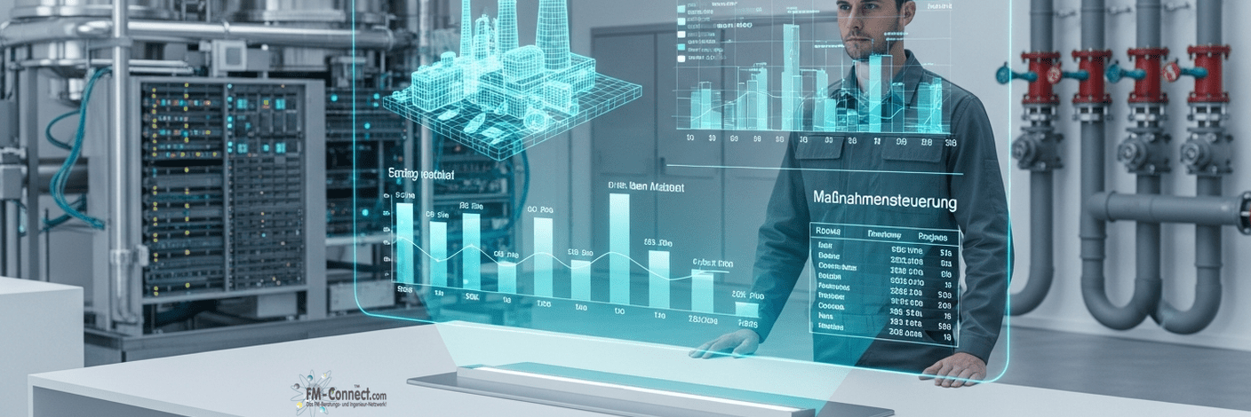 Energie-, ESG- und Dekarbonisierungszielbild im industriellen Facility Management