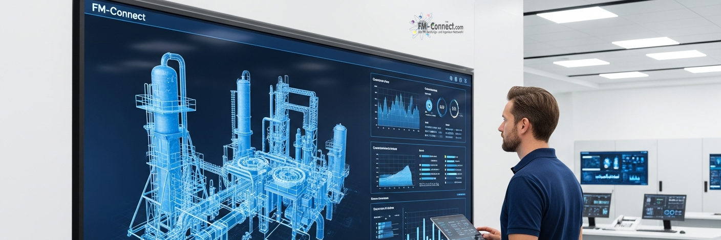 Systematische Dokumentation und Verwaltung von Unterlagen im Industrial Facility Management zur Sicherstellung der Revisionssicherheit.