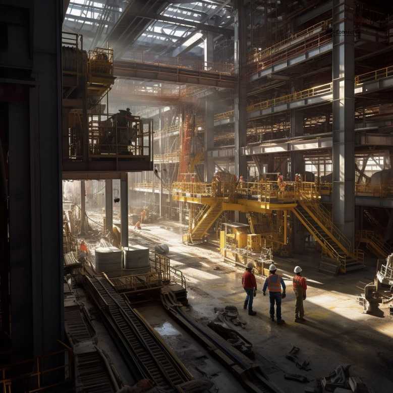 Optimierung der industriellen Logistik und Materialflusssteuerung innerhalb einer modernen Produktionsumgebung durch professionelles Facility Management.