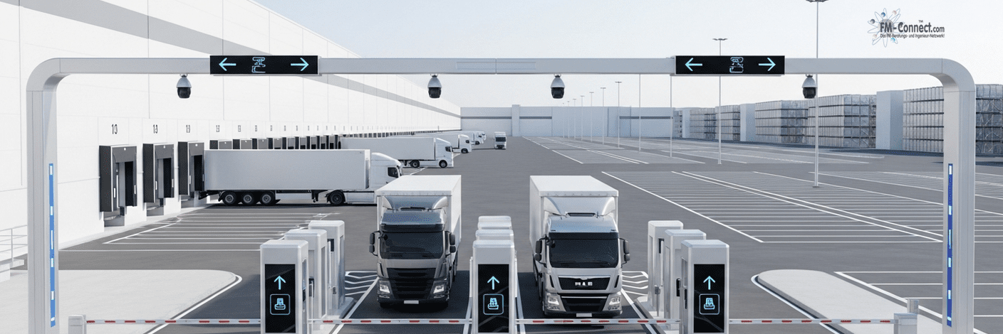 Logistikstandort mit Verkehrs-, Tor- und Flächenlogik im Industriebetrieb abbilden